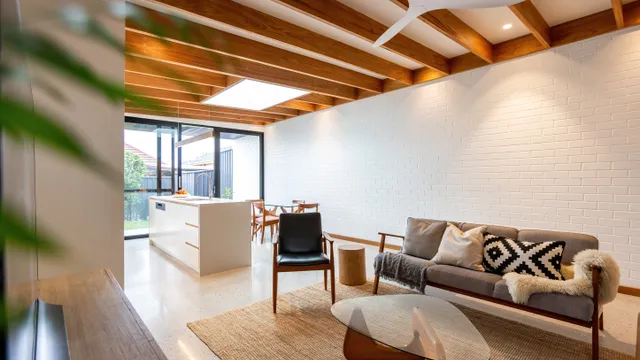 Renovation — open-plan kitchen and living extension