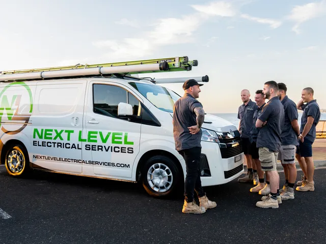 The Next Level Electrical team on site